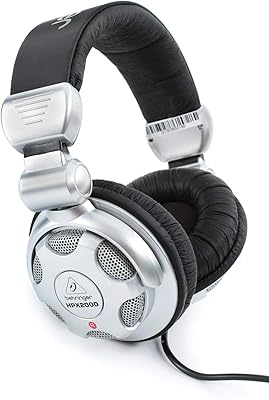 Casque dj haute définition behringer hpx2000, noir, moyen, filaire