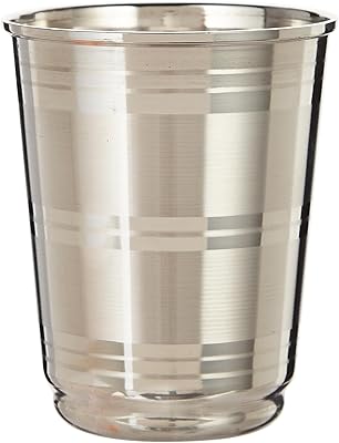 Verre raj luxury design en acier inoxydable, argent, 12 cm, stge01