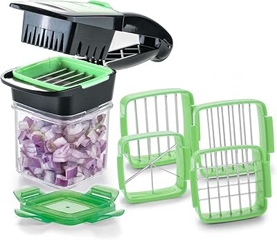 Trancheuse rapide genius pour fruits et légumes par nicer, trancheuse multiple 5 en