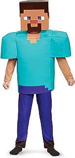 Costume steve deluxe minecraft - multicolore, taille s (4-6)