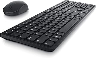 Clavier et souris sans fil dell km5221w pro, touche programmable et indicateur