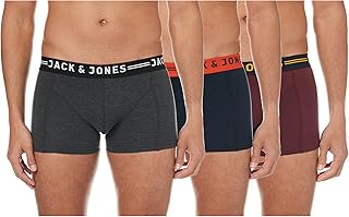 Jack & jones slips jack lishfield pour hommes, paquet de 3, bordeaux, m