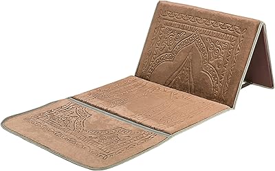 Tapis de prière avec dossier/chaise de sol pliable pour méditation et poche