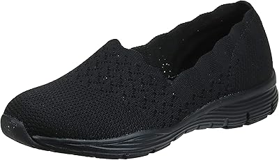 Skechers mocassins festonnés géométriques à enfiler sager-sta classiques pour femmes