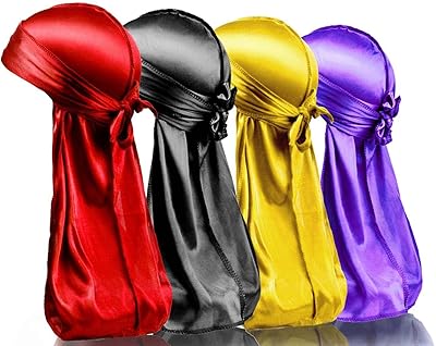 Chapeau durag en soie pour hommes chapeau unisexe douce 360 ​​vagues turban bandana