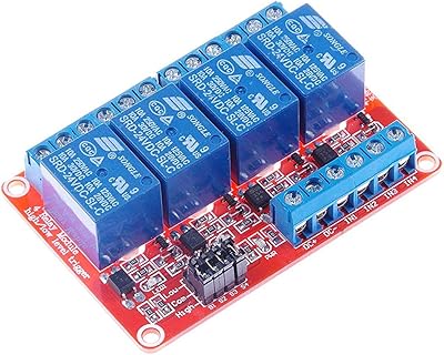 Module de relais hiletgo à 4 canaux avec support optique isolé (24 v)