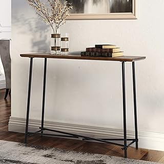 Table console en bois medla : table d'entrée moderne 100 x