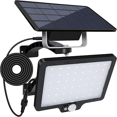 Lampes solaires d'extérieur avec détecteur de mouvement 800 lumens