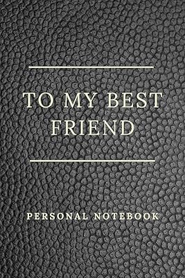 À mon meilleur ami : carnet cadeau personnalisé pour cette personne spéciale