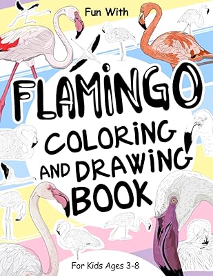 Livre de coloriage et dessin de flamants roses pour les enfants de 3