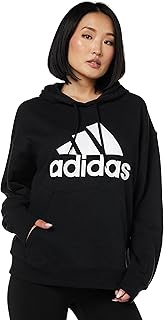 Sweat à capuche surdimensionné en tissu éponge avec grand logo essentials pour femmes