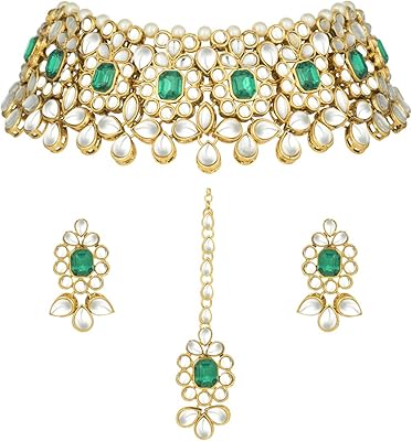 Boucles d'oreilles traditionnelles kundan phu anli bijoux de mode pour fête