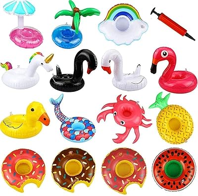Aling ensemble de 16 porte-gobelets gonflables pour flotteurs de natation, porte-gobelets flottants pour enfants et amateurs de natation. Diaytar Sénégal : Parce que chaque FCFA compte