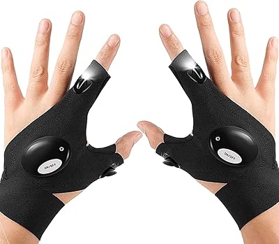 Gants de lampe de poche led coolchic, cadeaux pour hommes, gants led, outils