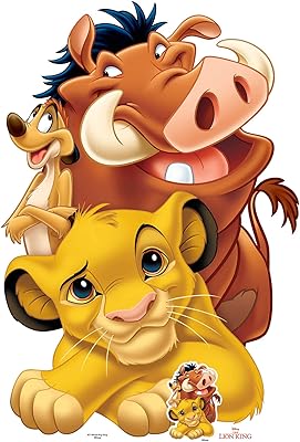 Star cutouts sc1420 découpe en carton timon et pumbaa parfaite pour les fêtes