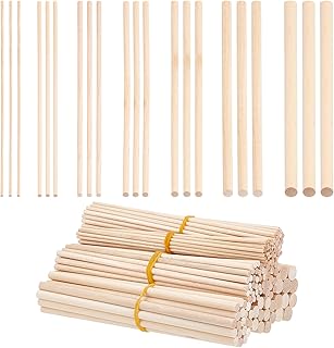 Panda hole 150 pièces de chevilles en bois 7 tailles
