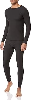 Ensemble de pyjama sous-vêtements thermiques recyclés à motif gaufré pour hommes