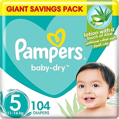 Couches baby dry avec crème hydratante et protection contre les fuites à l'aloe