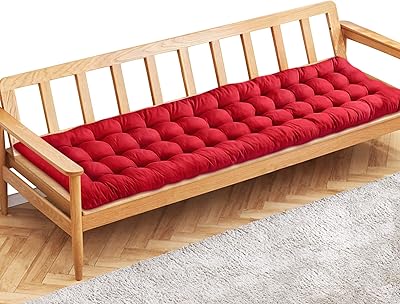 Coussin de banc de jardin bolun rouge coussin de chaise 2 3 places