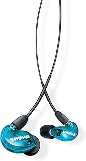 Sure se215-cl écouteurs professionnels à isolation sonore, réduction du bruit, placement supra-auriculaire, ajustement