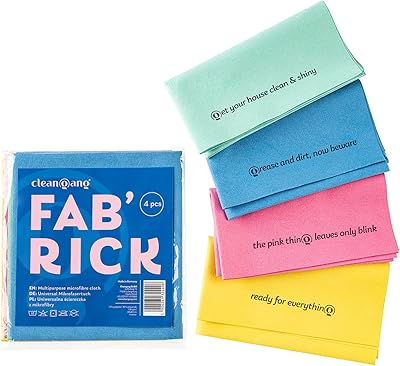 Cleanangang chiffon microfibre non pelucheux et résistant fab'rick à séchage rapide chiffons multi-usages