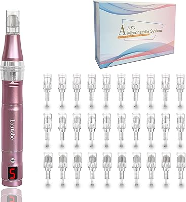 Loutsbe stylo microneedling électrique sans fil 21 000 tr/min, machine dermarpen professionnelle