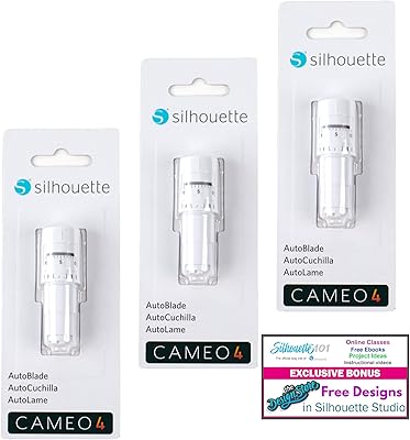 Silhouette america autoblade 2 à utiliser avec cameo 4 pièces - pack