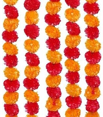 Lot de 5 fleurs artificielles de calendula pour la décoration maison décorations du
