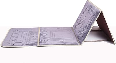 Tapis de prière musulman voyage pliable avec dossier siège et poche