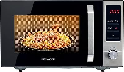 Four à micro-ondes kenwood 25 litres en acier inoxydable avec grill, affichage numérique