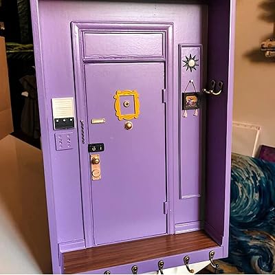 Porte-clés mural friends monica, crochets à clés faits à la main, boîte à