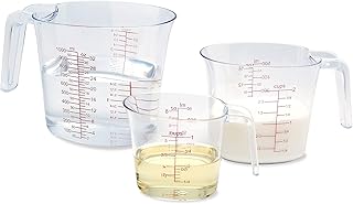 Ensemble de 3 tasses à mesurer castowave, tasse à mesurer en plastique