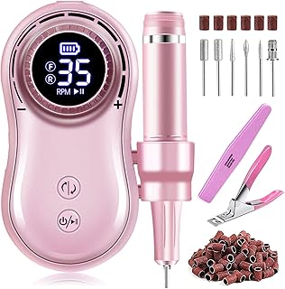 Perceuse à ongles électrique professionnelle rechargeable 35 000 tr/min, lime e sans fil
