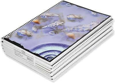 Cahier à spirale a4, couverture souple a4 5 mm, 80 feuilles, 10 pièces
