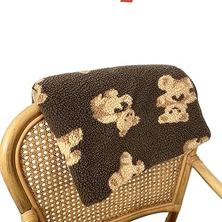 Couvertures yolney, couverture en laine d'agneau imprimée ours mignon, housse de canapé, couverture