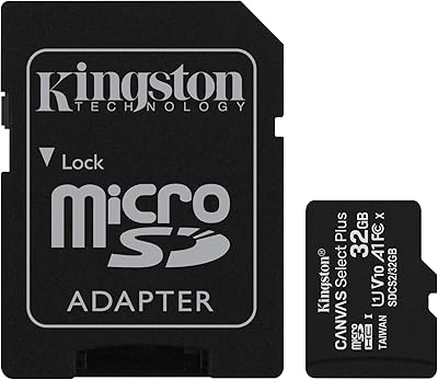 Carte mémoire microsdhc kingston 16 go, mode d'écriture select plus 100 go/s, a1