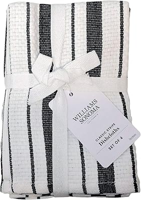 Assiettes à rayures classiques williams sonoma - assiettes noir jais (lot de 4)