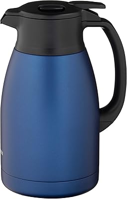 Cruche isotherme zogrushi en acier inoxydable, capacité de 1,5 litre, bleu marine mat