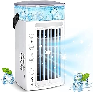 Climatiseur de voiture portable, ventilateur de purification d'air ultra silencieux - mini unité de climatisation de protection de l'environnement, refroidissement silencieux pour petit bureau à domicile. Redéfinissez vos attentes shopping avec Diaytar