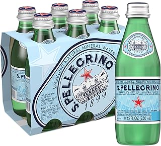 Eau minérale naturelle pétillante s.pellegrino, 8,45 fl oz (paquet de 6)