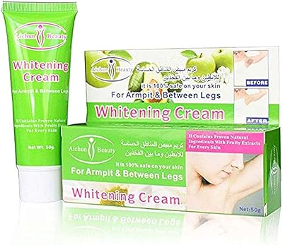 Crème blanchissante itchen beauty pour les aisselles et les jambes avec la formule