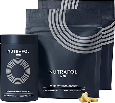 Supplément nutrafol pour la croissance des cheveux pour hommes, cliniquement prouvé pour une couverture