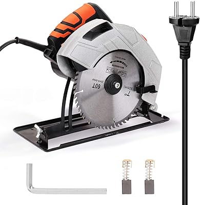 Scie ronde électrique de 7 pouces, corps en aluminium domestique, scie électrique portative