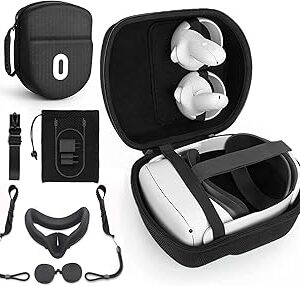 Étui de voyage pour oculus quest 2 et elite strap, étui de rangement rigide en eva pour écouteurs et contrôleurs oculus quest (noir). Des produits authentiques à prix réduits sur Diaytar Sénégal