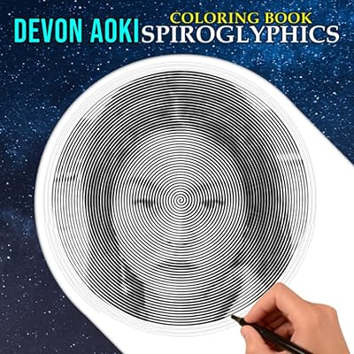 Livre de coloriage devon aoki spiroglyphics : contient 40 pages à colorier d'une