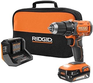 Kit de perceuse sans fil ridgid 18 v 1-2" avec batterie 20 a