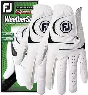 Gants de golf weathershoes footjoy pour hommes paquet de 2 (blanc)