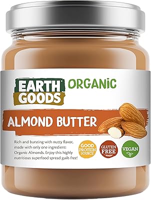 Beurre d'amande biologique earth goods 200g