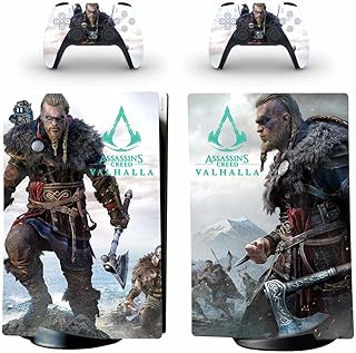 Autocollant en vinyle ps5 digital skin wrap assassin's creed valhalla