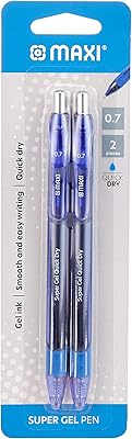 Stylo gel maxi blister, 0,7 mm, 2 pièces, bleu, gp7 2bb